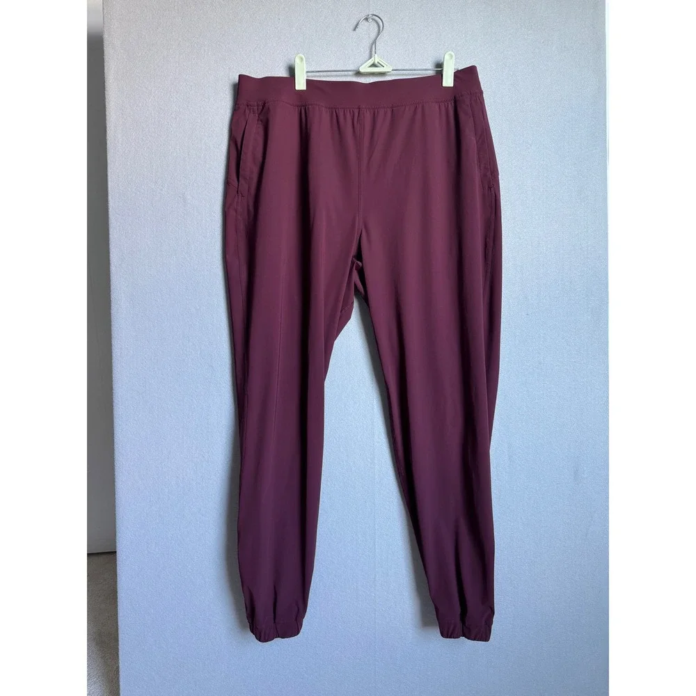 Lululemon Adapted State Joggers Womens 14 Red Merlot High Rise Running Pants